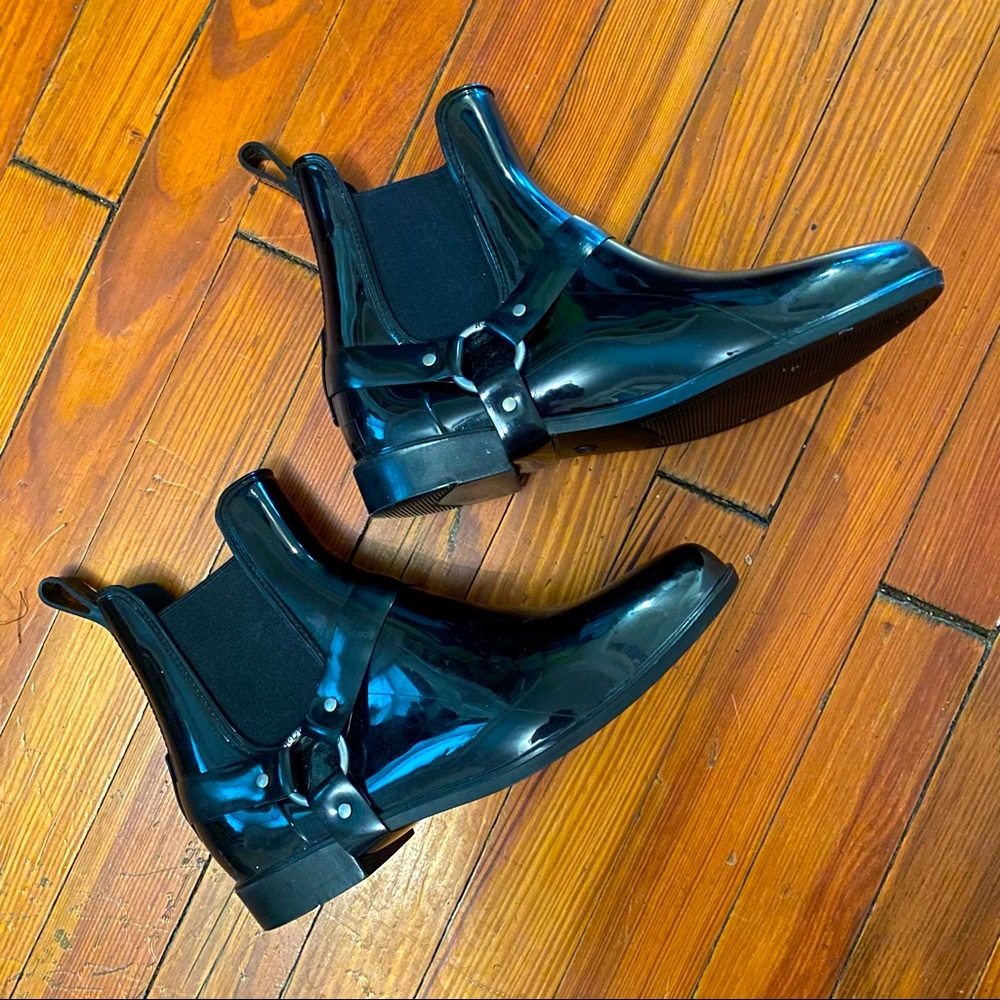 Ralph Lauren Tricia Ankle Rain Boots w/Harness- Sz 9